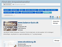 Tablet Screenshot of kropsbehandlere.dk